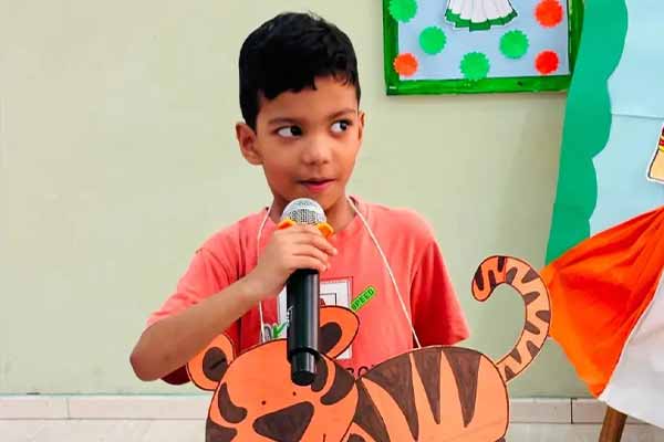 Children dancing and moving to music
