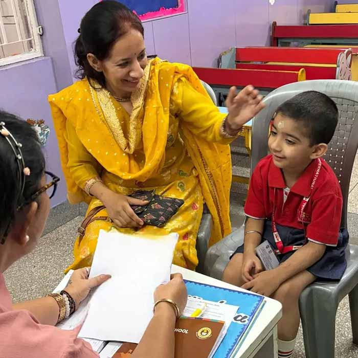 Children learning together in the classroom